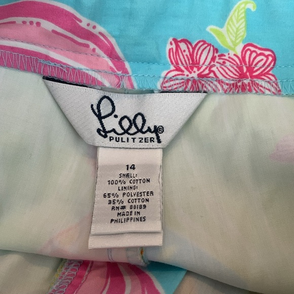 Lily Pulitzer Vintage Y2K Hot Air Balloon Print Wide Leg Capris - Picture 6 of 8